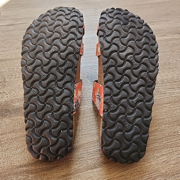 Papillio By Birenstock Coral Floral Cross-Strap Sandals - Picture 7 of 7